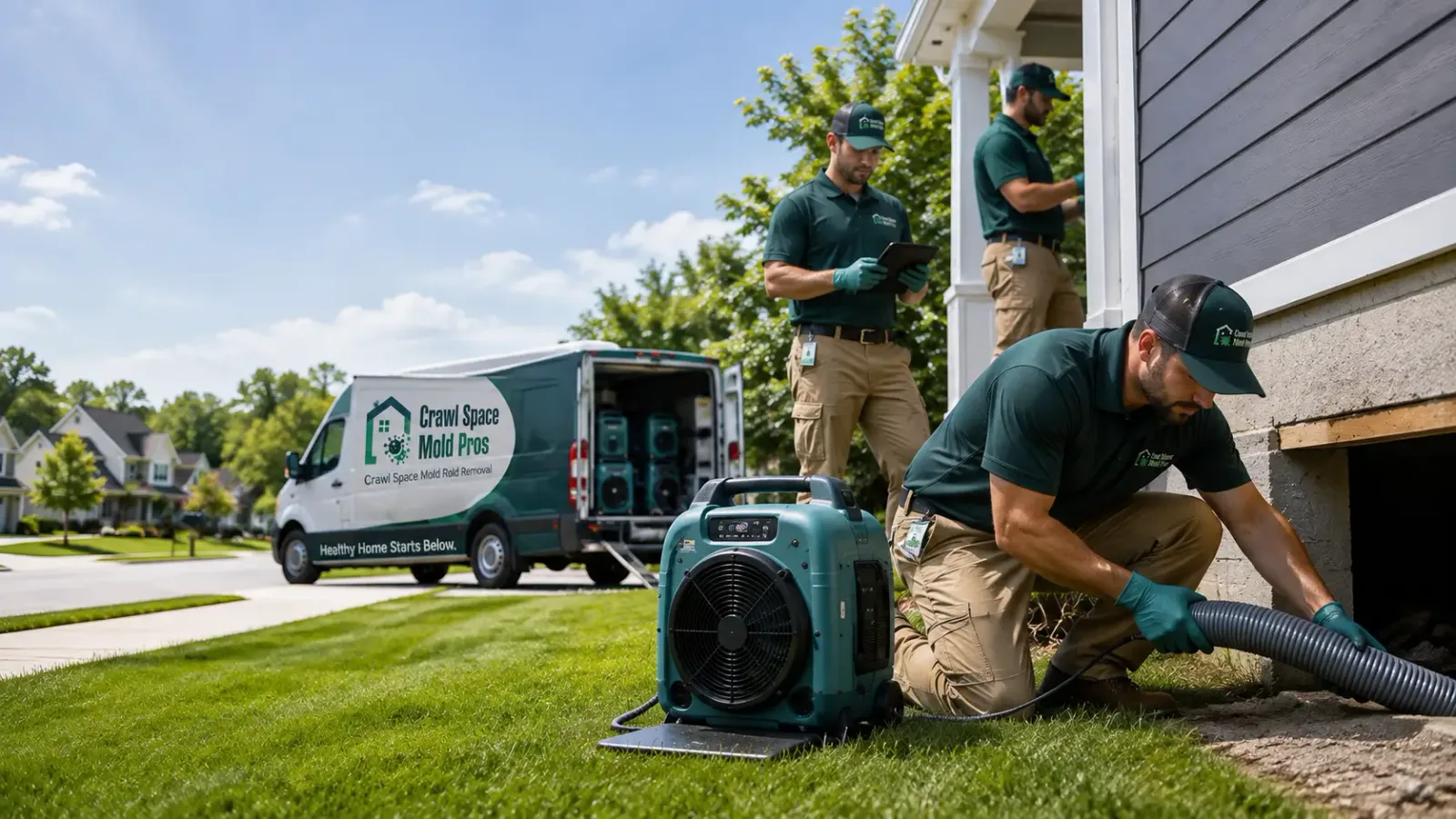 Crawl Space Mold Removal in Baldwin City, KS